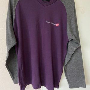 -Virgin Atlantic airlines in flight 2 piece warm sleep suit cotton UK medium new